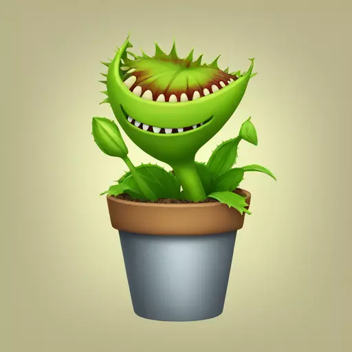 Venus flytrap emoji