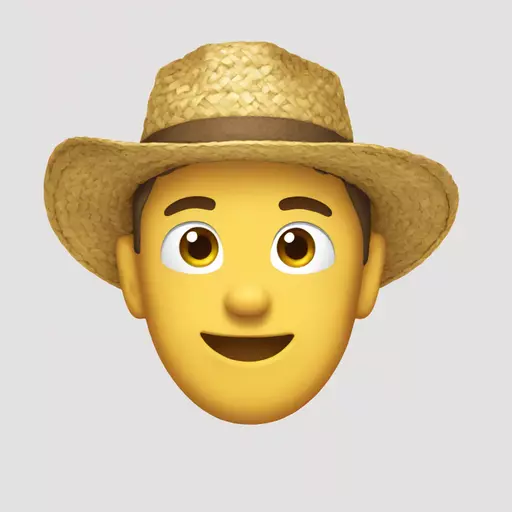 straw hat emoji