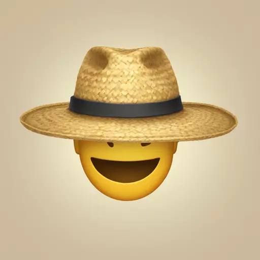 straw hat emoji