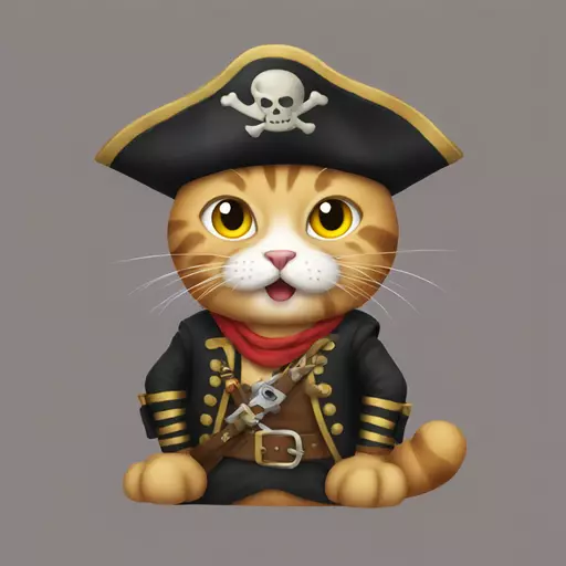 cat pirate emoji