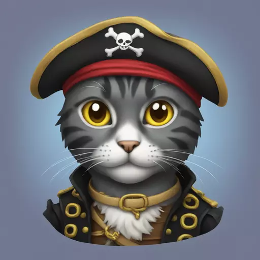 cat pirate emoji