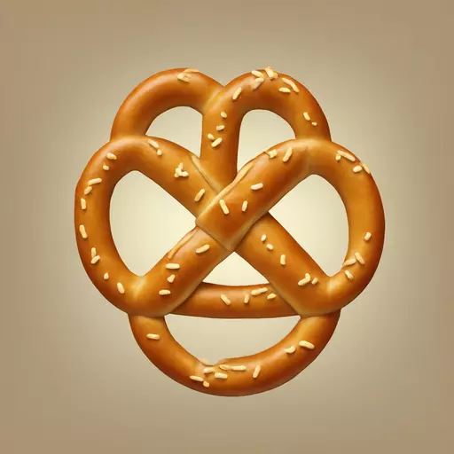 one pretzel emoji