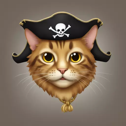 cat pirate emoji