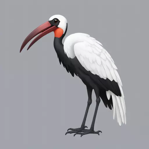 jabiru bird emoji