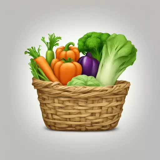 vegetables in the basket emoji