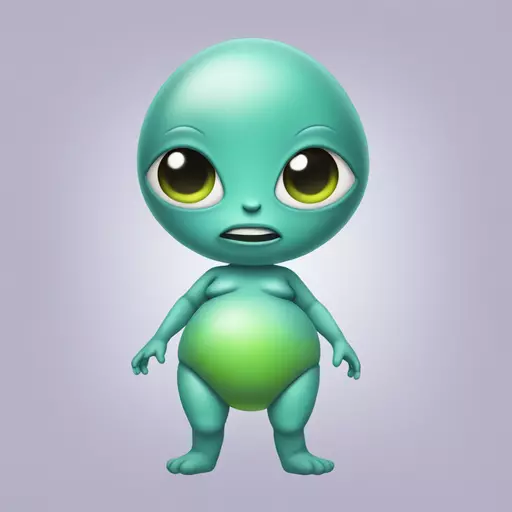 Bikini alien pregnant emoji