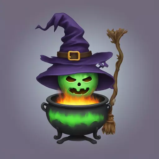 witch cauldron emoji