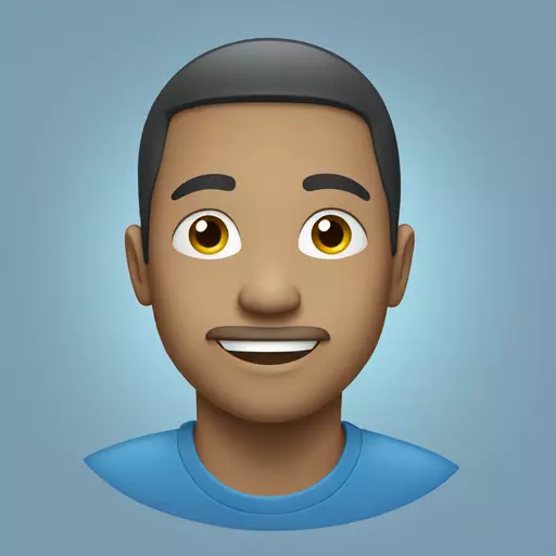 Circle with all blue background emoji