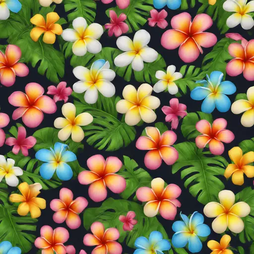 Hawaiian flowers  emoji