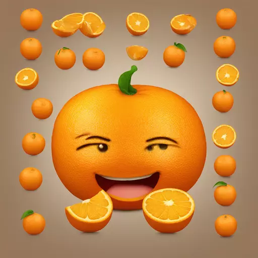 Obese oranges emoji