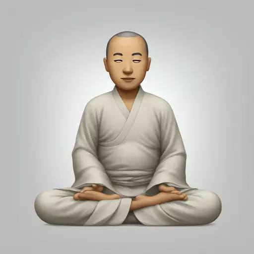 Chinese meditator emoji