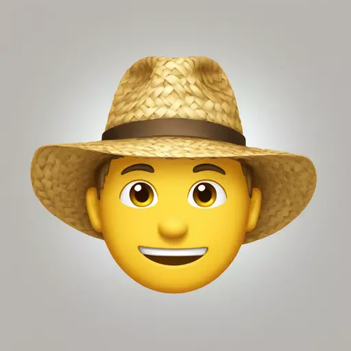 straw hat emoji