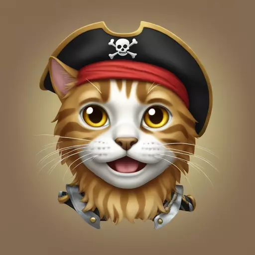 cat pirate emoji