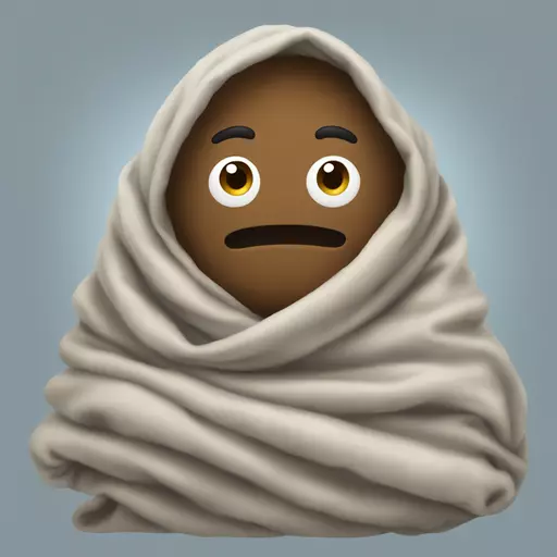fog in a blanket emoji