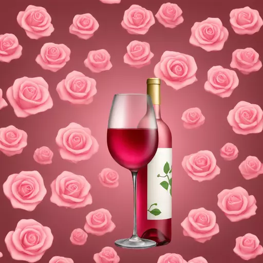 Rose wine emoji