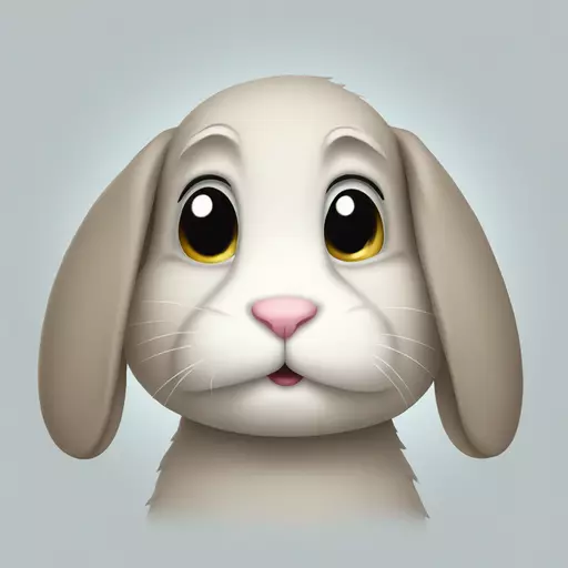 Sad rabbit emoji