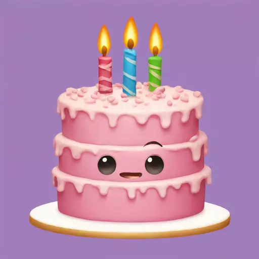 birthday cake emoji