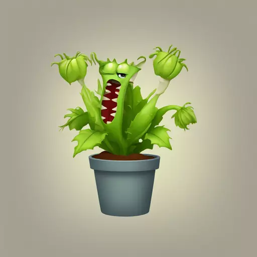 Venus flytrap emoji