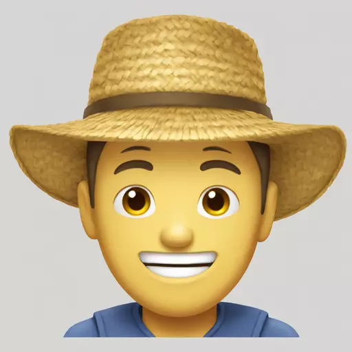 straw hat emoji