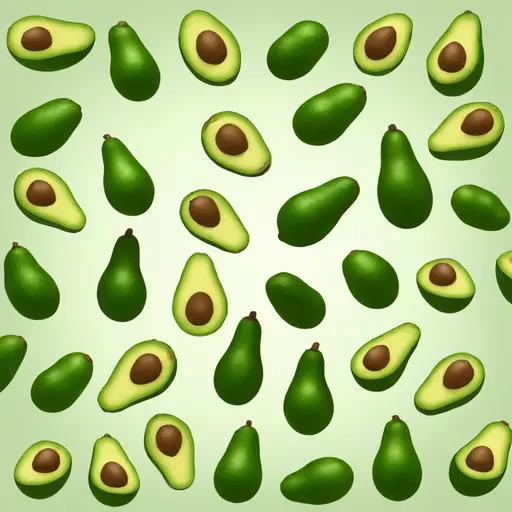 Aguacate con cara emoji