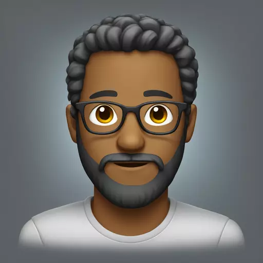 bearded man with glasses emoji