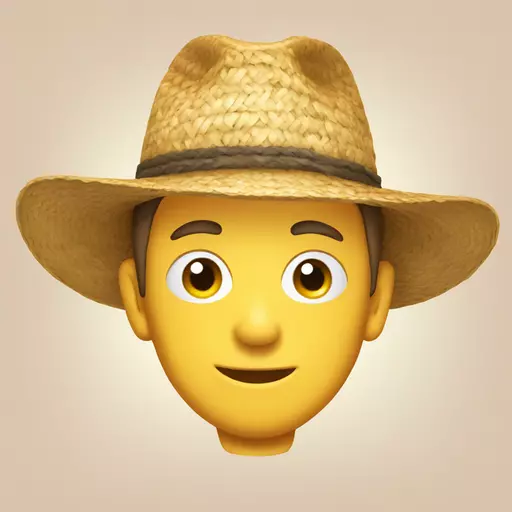 straw hat emoji