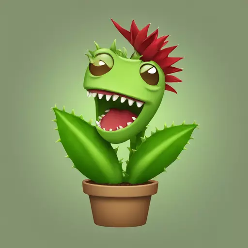 Venus flytrap emoji