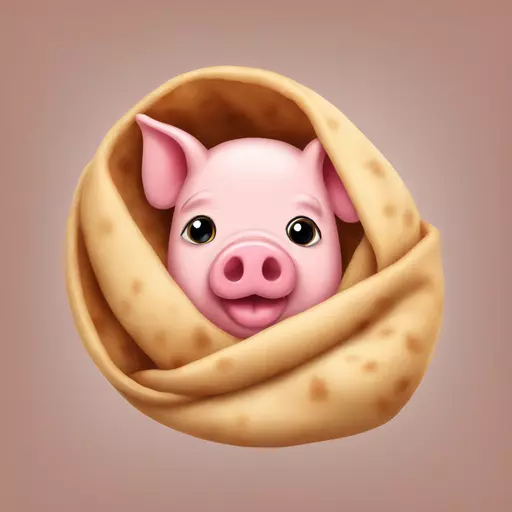 pig in a blanket emoji