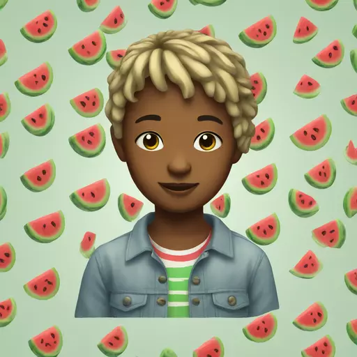watermelon child emoji