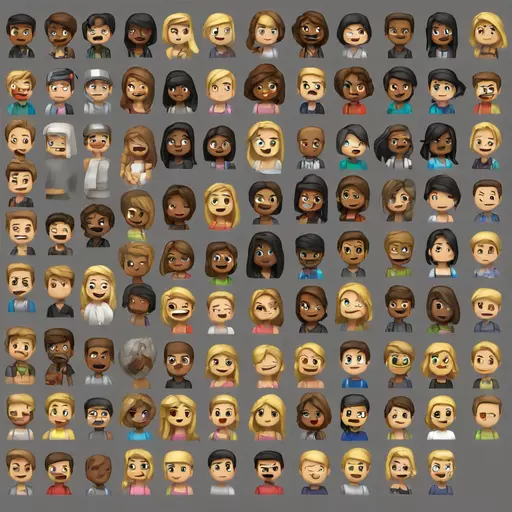 Generate emojis without background that I can download, make them for a minecraft server emoji