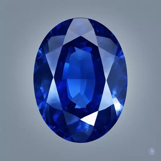 sapphire oval gem emoji