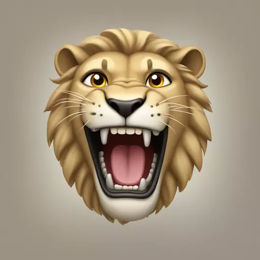 roaring lion emoji
