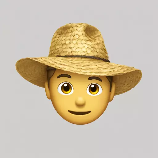 straw hat emoji