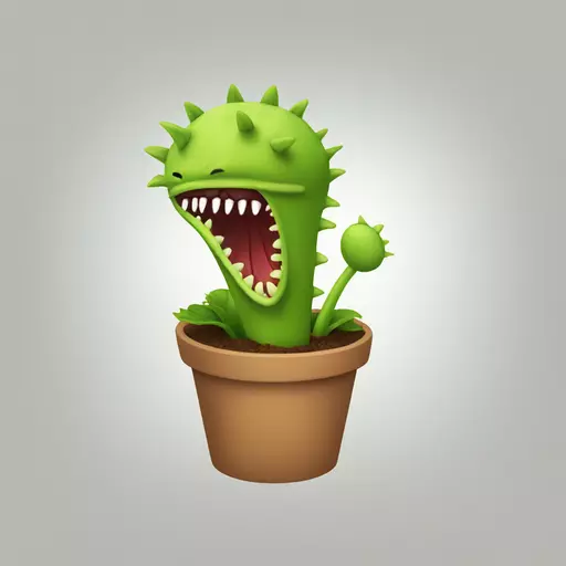 Venus flytrap emoji