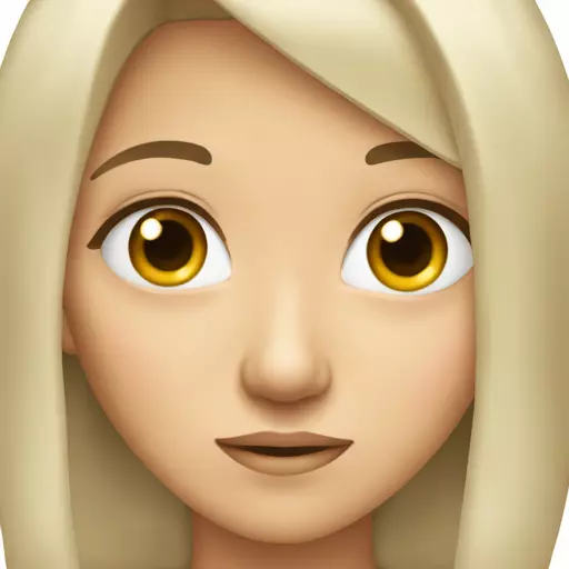 女孩有著棕色頭髮和眼鏡 emoji