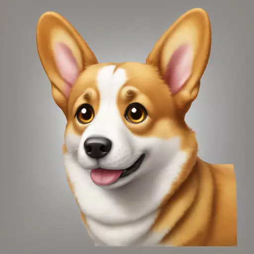 Inquisitive Corgi emoji