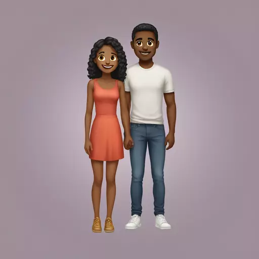Young couples emoji