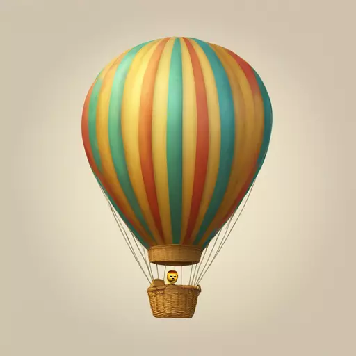 hot air balloon emoji