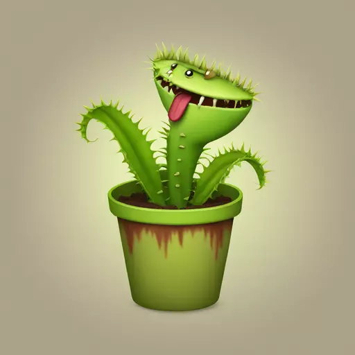 Venus flytrap emoji