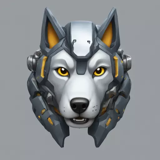 mecha wolf emoji