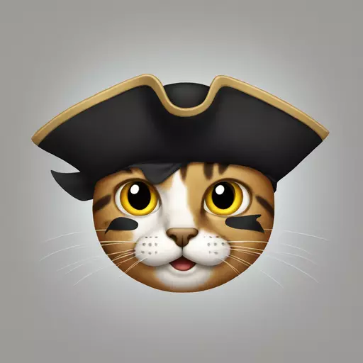 cat pirate emoji