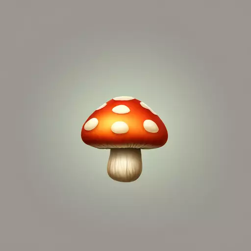 Poisonous mushroom that bows emoji