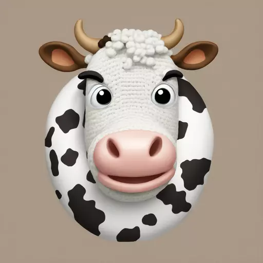 cow crochet emoji