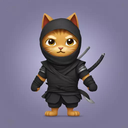 cat ninja emoji