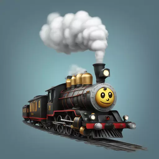 Steam train emoji