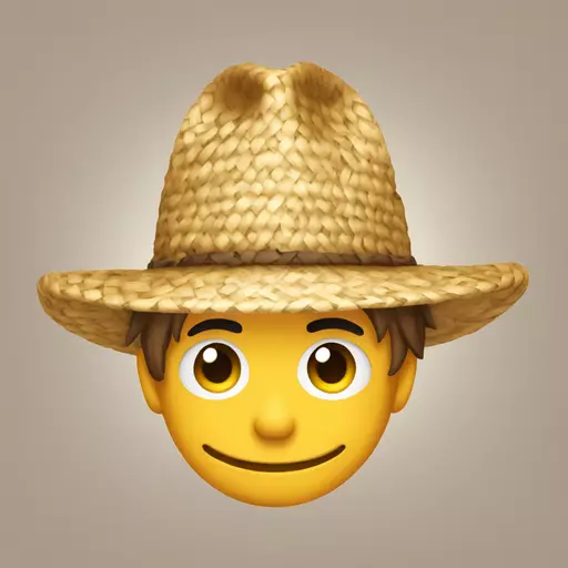 straw hat emoji