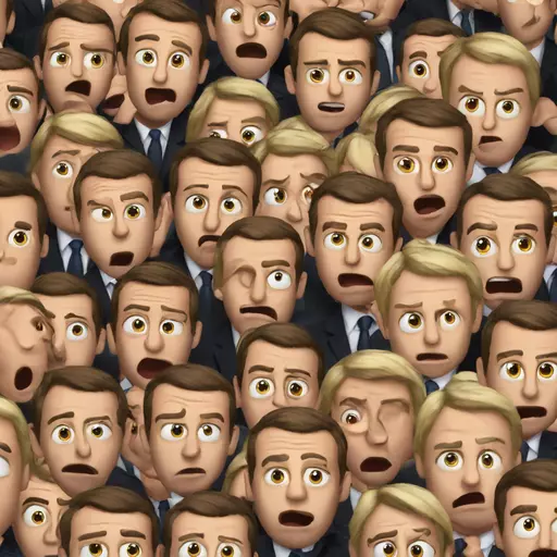 Macron shocked emoji