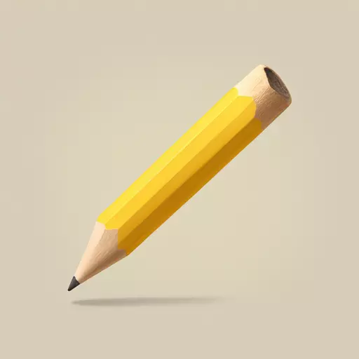 light colored yellow pencil tilted 180 degrees emoji
