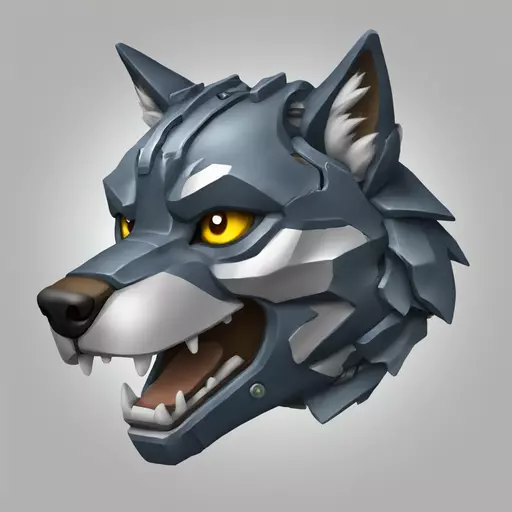 mecha wolf emoji