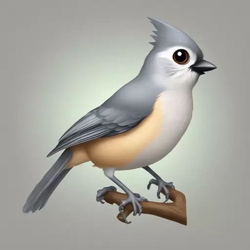 tufted titmouse emoji